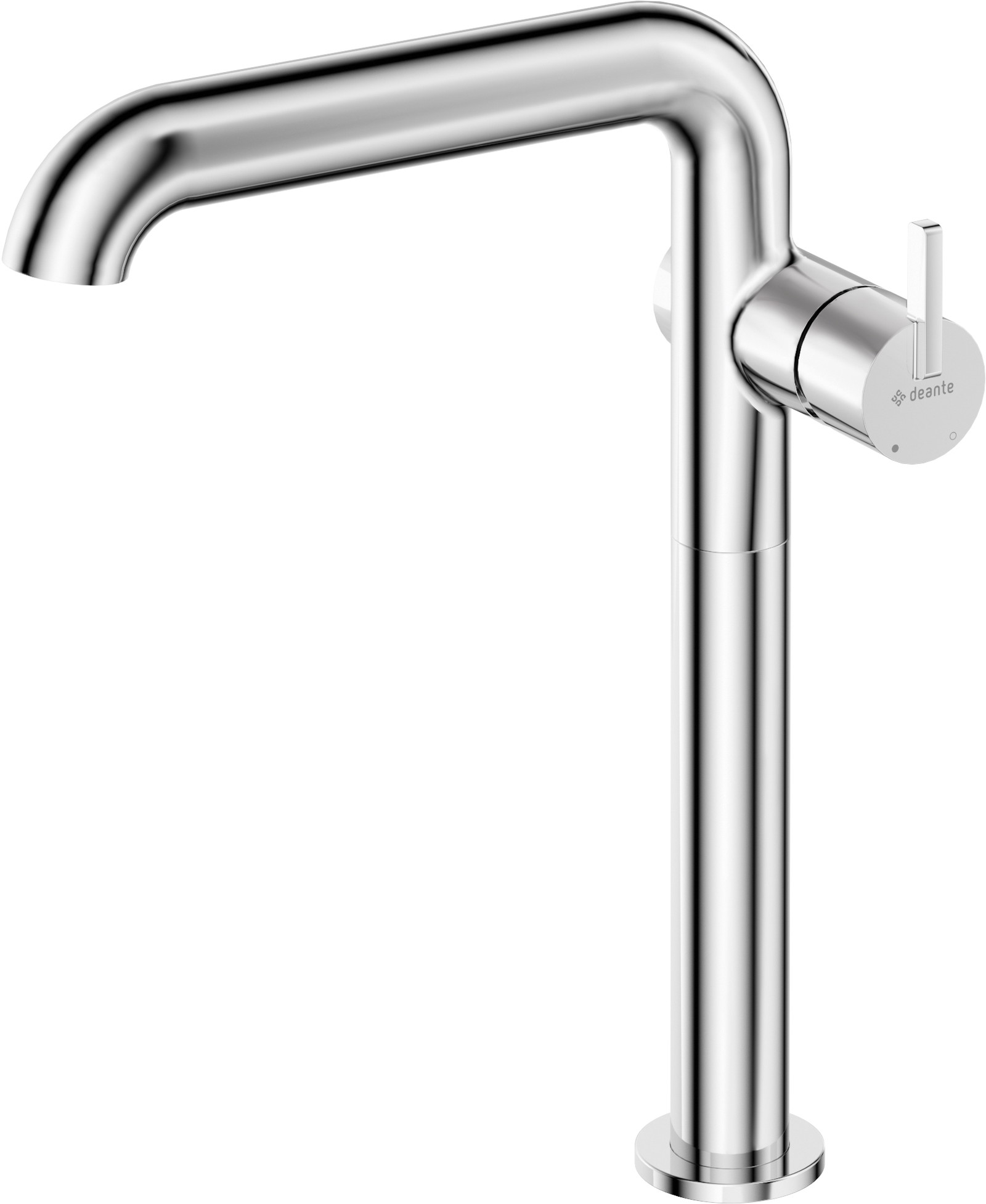 Silia Washbasin Tap Tall With Rectangular Spout Chrome Bqs K Deante